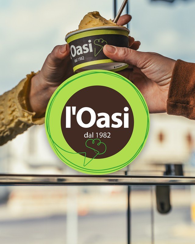 Gelateria l'Oasi, progetto di comunicazione seguito da MakeItWeb