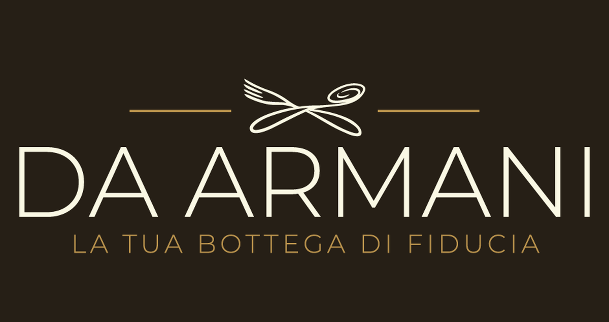 Marchio Da Armani in negativo su fondo testa di moro