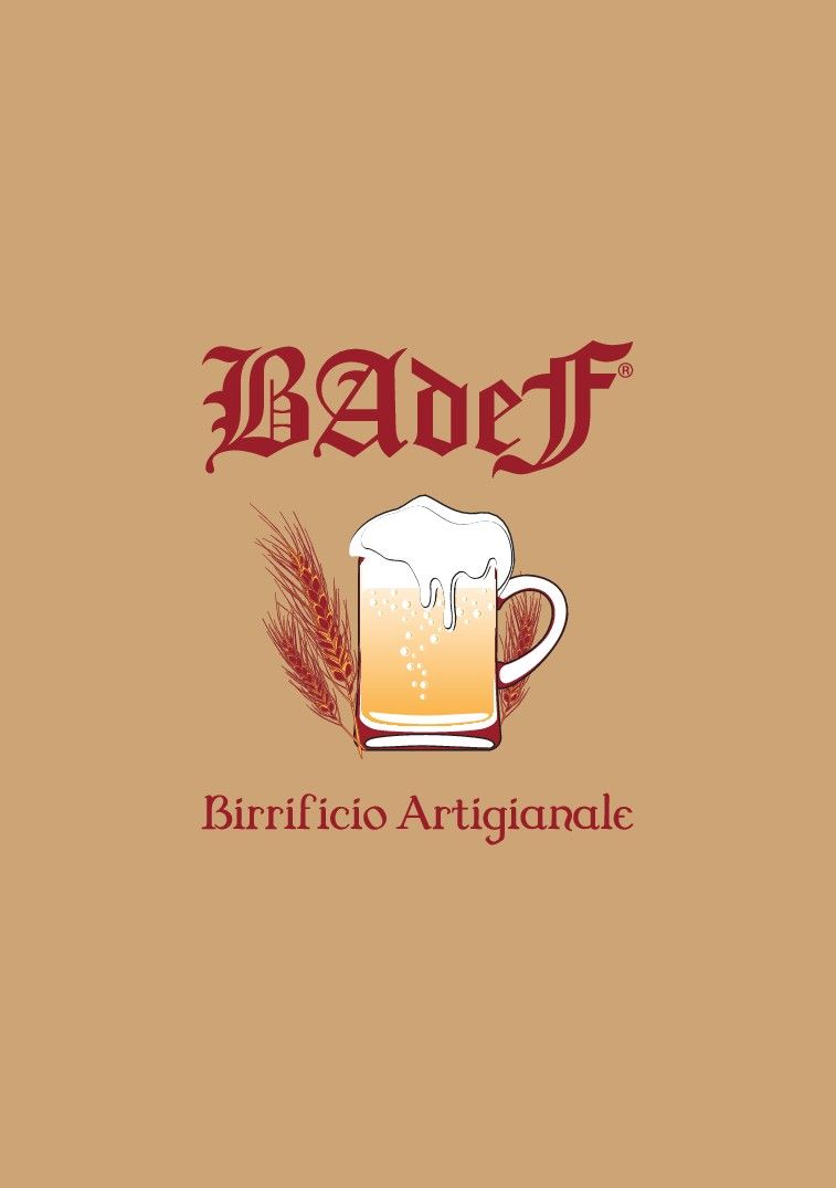 Pagina 1 della brochure delle birre del Birrificio Badef