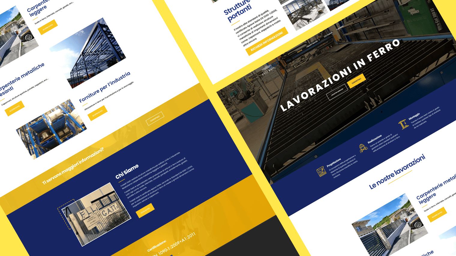 Le pagine del sito flligatti.it realizzato da Makeitweb