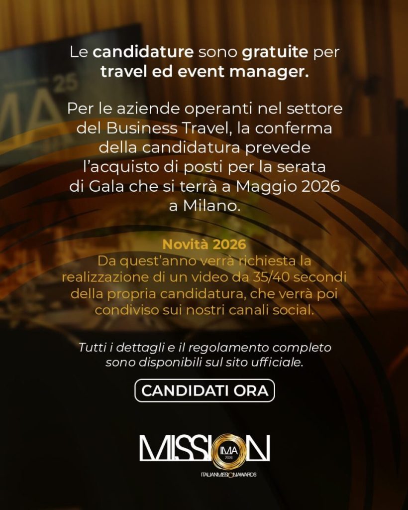 Grafica promozionale Newsteca sulle candidature gratuite per i travel manager
