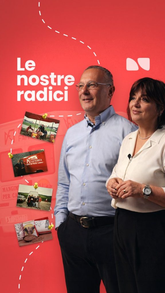 Copertina grafica del video Le nostre radici di Nuova Fattoria