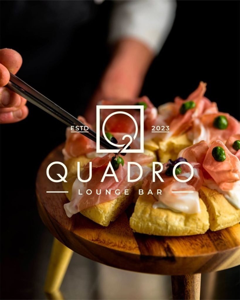 Grafica del Quadro Lounge Bar con il tagliere e il marchio