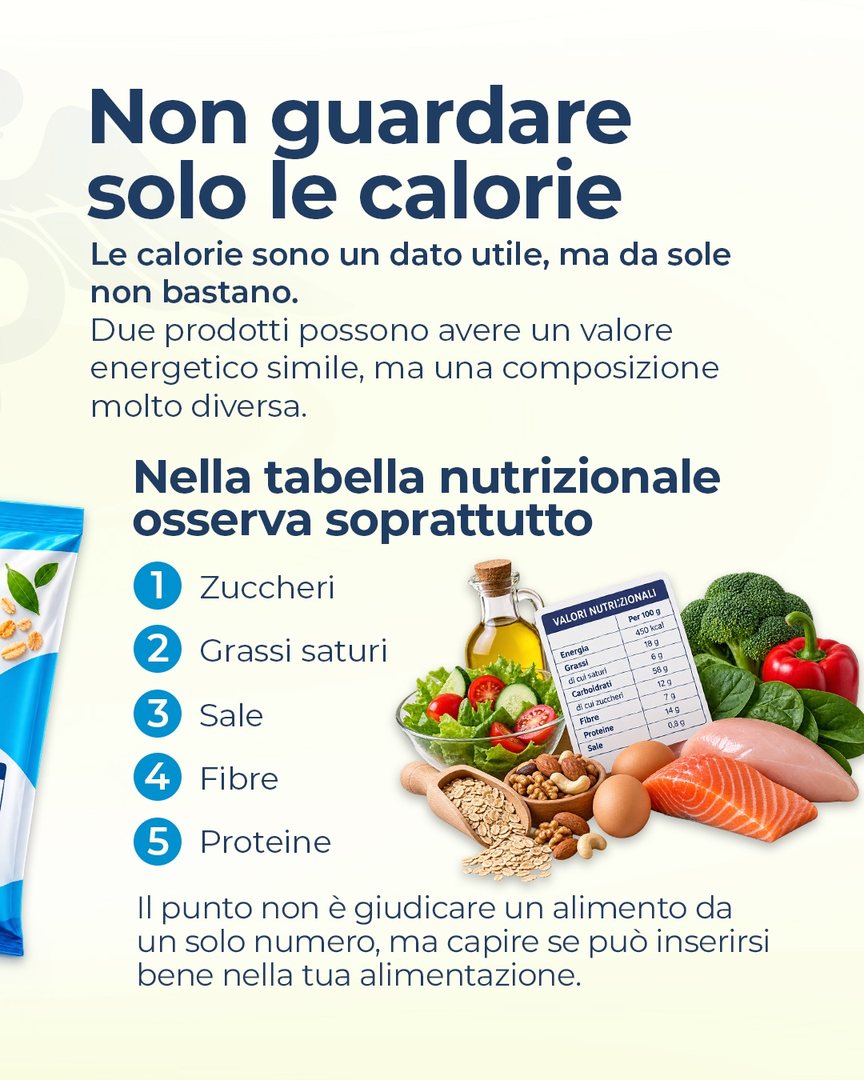 Slide 3 su come leggere un’etichetta alimentare, Poliambulatorio San Firmo Azzano Mella