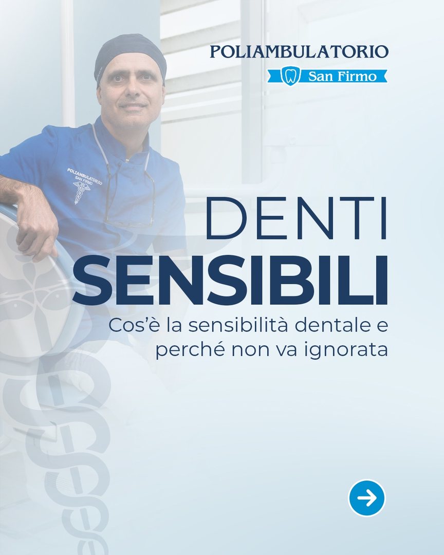 Slide 1 sulla sensibilità dentale, Poliambulatorio San Firmo Azzano Mella