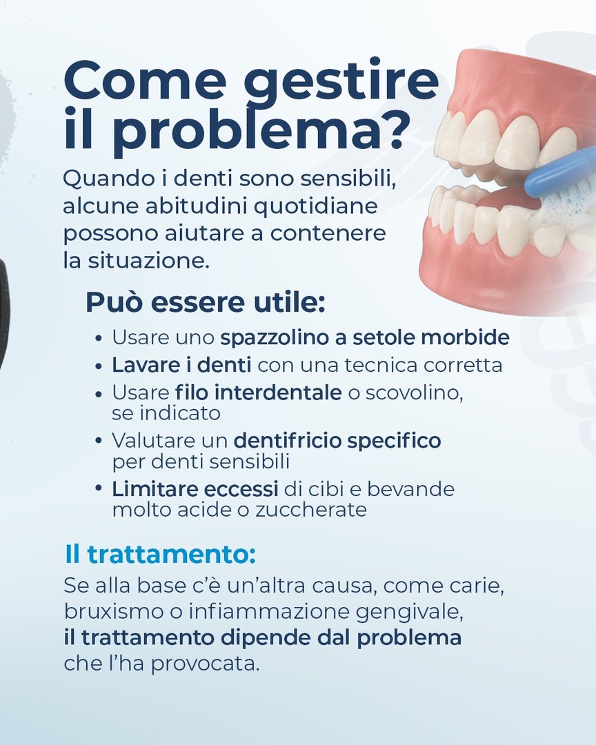 Slide 4 sulla sensibilità dentale, Poliambulatorio San Firmo Azzano Mella