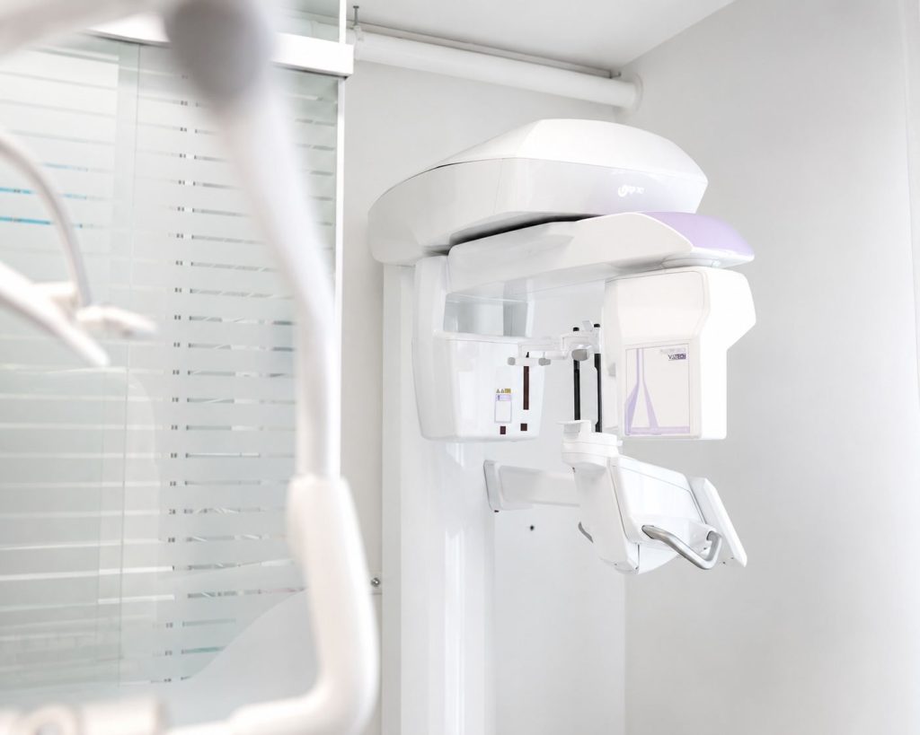 L'apparecchio per la panoramica dentale e la TAC in sede