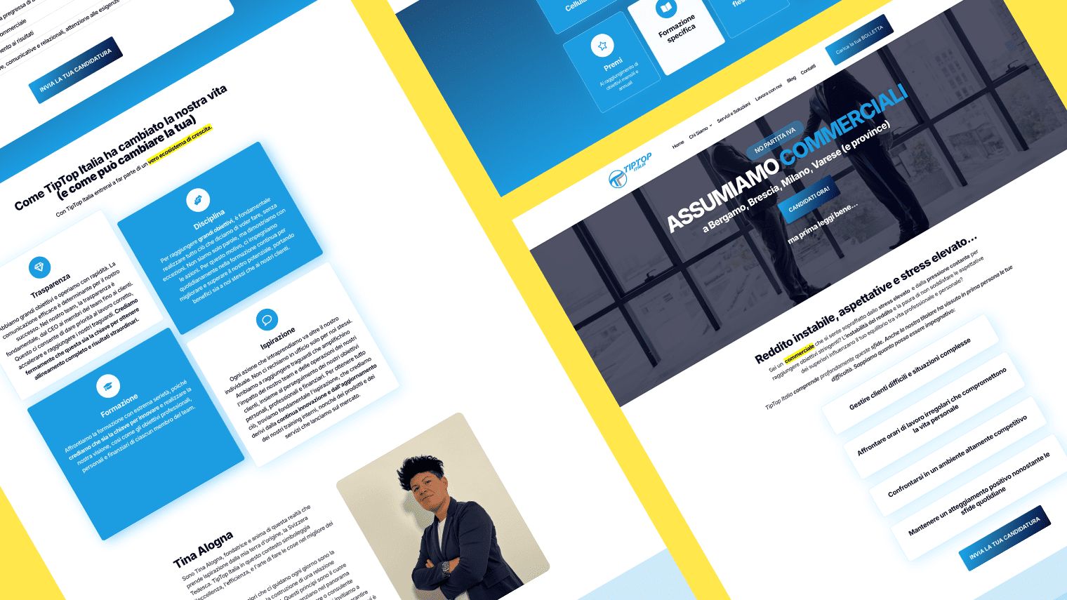 Le pagine del sito italialucegas.it realizzato da Makeitweb
